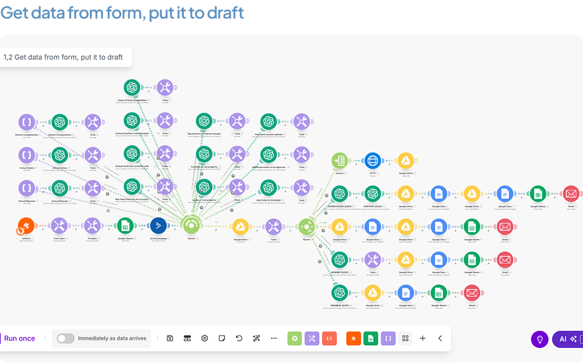 Get data from form, put it to draft